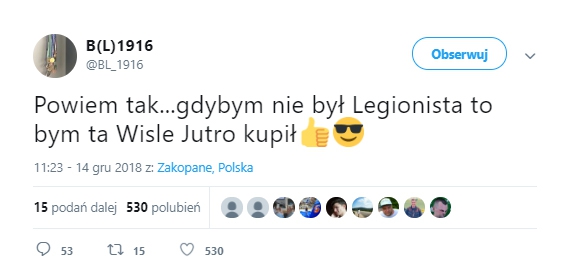 Gdyby tylko Leśnodorski nie był Legionistą :D